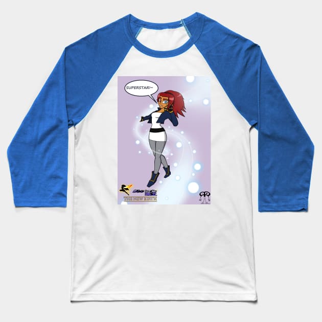 Starlet Superstar! Baseball T-Shirt by The New Birth